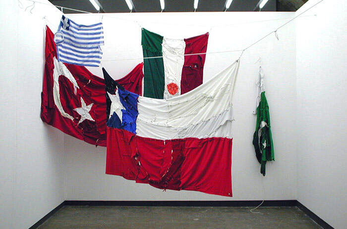 COSTA VECE Revolución / Patriotismo, 2005 - mixed media various dimensions Courtesy Franco Noero Gallery