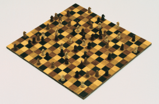 Horses Running Endlessly, 1995- Wood, 3 3/8 x 34 3/8 x 34 3/8 in. The Museum of Modern Art, New York. Gift of Agnes Gund and Lewis B. Cullman in honor of Chess in the Schools. ©2009 Madera, 8,7 x 87,5 x 87,5 cm. Museo de Arte Moderno, Nueva York. Donación de Agnes Gund y Lewis B. Cullman para fomentar el ajedrez en las escuelas.
