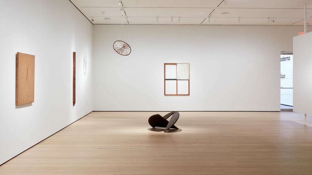 Installation view of Sur moderno: Journeys of Abstraction―The Patricia Phelps de Cisneros Gift, The Museum of Modern Art, New York, October 21, 2019 – March 14, 2020. © 2019 The Museum of Modern Art. Photo: Heidi Bohnenkamp