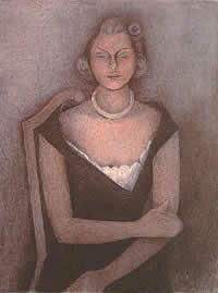 Rufino Tamayo "Retrato de Natasha Gelman", o/board, 1950.