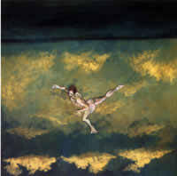 "Ultraliviano", óleo sobre tela, 76 x 76 cm, 1998