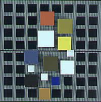 Color al centro, 122 x 122 x 15 cm, 2002