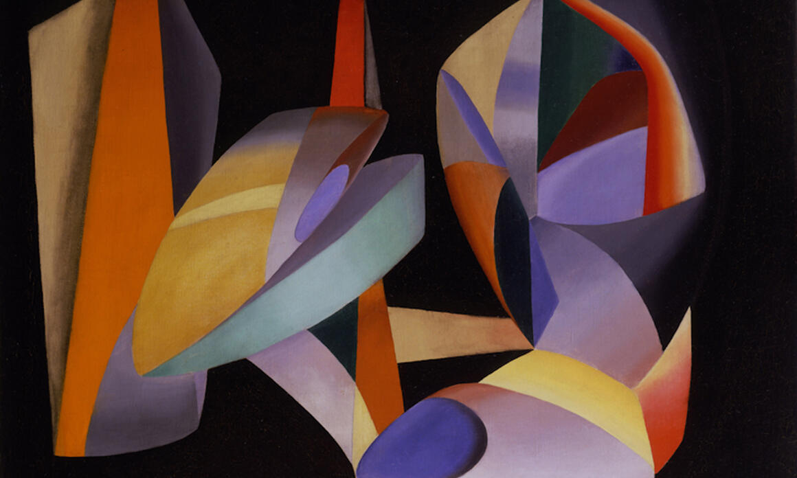 John Ferren (US, 1905-1970)  Paris Abstract, ca. 1935  , Oleo en Canvas/Oil on canvas; 25 ½ x 31 ¾ in.  Newark Museum, Gift of Jerry Leiber, 1984   84.488  © Estate of John Ferren