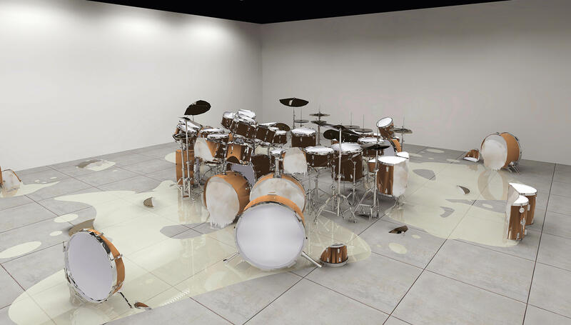  Tatiana Blass, Metade de Fala No Chão- Bateria (Half of the Speech on the Ground- Drums), 2010