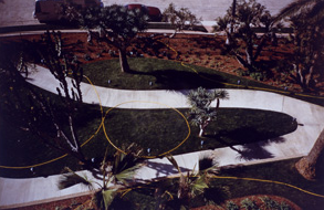 Gabriel Orozco, LongYellow Hose 1998 Cibachrome print 16 x 20 inches