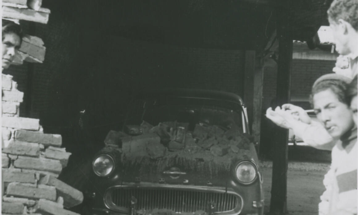 Enrique Metinides, 1962, Accidente, vintage silver gelatin print, 4.5 x 3.3 inches