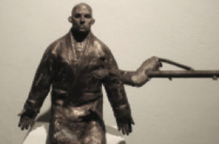 Actor de Poder, 2010. Bronze, 52 x 48 in. (Photo: Courtesy Edge Zones) Bronce, 132 x 122 cm. (Foto: Cortesía de Edge Zones) Actor de Poder, 2010. Bronze, 52 x 48 in. (Photo: Courtesy Edge Zones) Bronce, 132 x 122 cm. (Foto: Cortesía de Edge Zones)