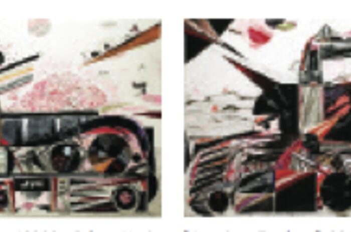 Cucarachon Patticcas 12300 - Falcon-Navistar "American Truckers", 2010. Oil, senok, ink, pencil & Comme des Garçons lotion on paper, 104 x 153 cm. Óleo, senok, tinta, lápiz y loción Comme des Garçons sobre papel, 104 x 153 cm. Cucarachon Patticcas 12300 - Falcon-Navistar "American Truckers", 2010. Oil, senok, ink, pencil & Comme des Garçons lotion on paper, 104 x 153 cm. Óleo, senok, tinta, lápiz y loción Comme des Garçons sobre papel, 104 x 153 cm.
