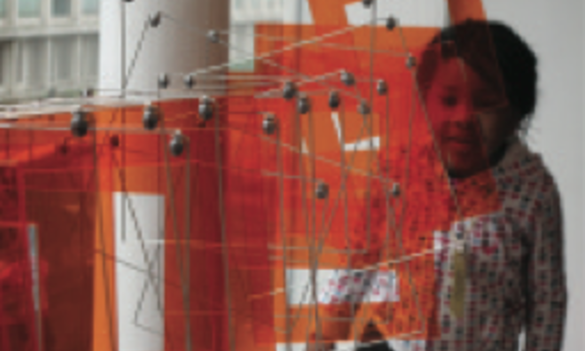 Tetralineados Orange, 2010. Courtesy/Cortesía María Carlota Pérez