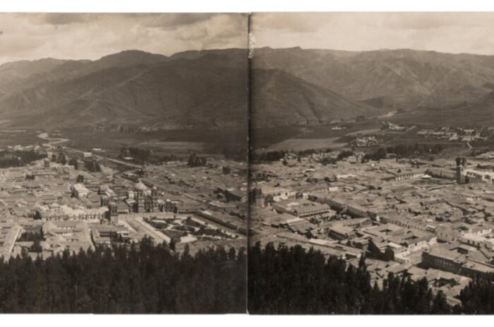 Martín Chambi: Vista panorámica de Cuzco. Circa 1930. Fotografía, gelatina de plata.