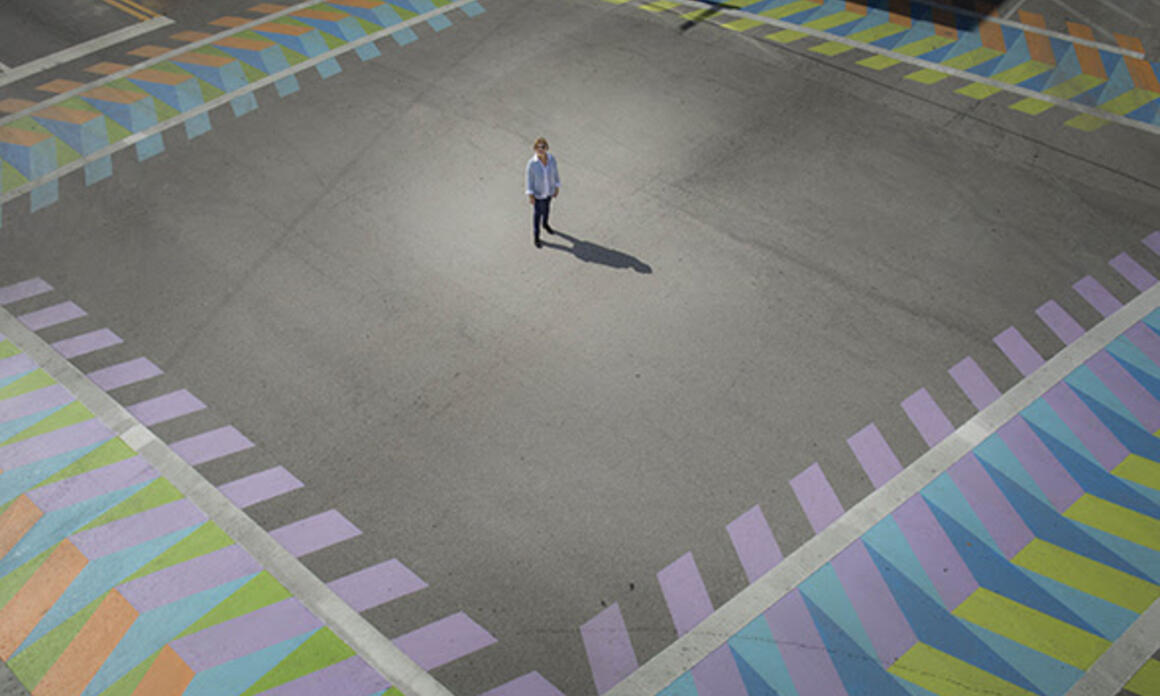 Instalación de Carlos Cruz-Diez en Coral Gables