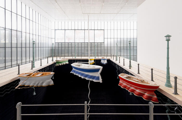 Leandro Erlich presenta El Puerto de los reflejos en Neuberger Museum of Art   