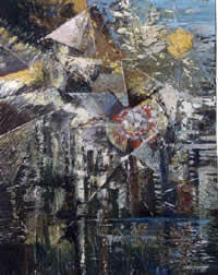"Conflictos Oníricos", óleo sobre tela 22" x 28"