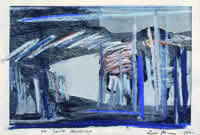 "La selva acuática " Pastel sobre papel Fabriano, 26 x 36 cm, 1999