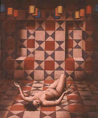 "The Sleep of Eve", 2001 óleo sobre lino, 182.9 x 152.4 cm, 2001