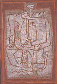 "El guardián del cántaro blanco" 65 x 95 cm, óleo sobre tela, 2000