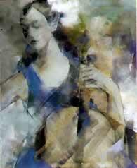 "Ensueño", acrylic on canvas, 39" x 31"