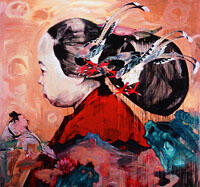 Hung Liu, "Chinese Profile I", 1998 - 2002